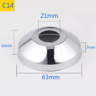 2PCS Stainless Steel Faucet Pipe Connectors  Heightened Decorative Valve Covers 4