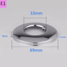 2PCS Stainless Steel Faucet Pipe Connectors  Heightened Decorative Valve Covers 2