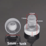 20PCS Transparent Rubber Cabinet Bumpers  AntiCollision Hole Plugs 3