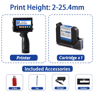Portable Handheld TIJ Inkjet Printer  QR Code Barcode  Batch Coding Machine 2