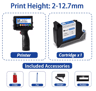Portable Handheld Inkjet Printer  127254mm Date Barcode  QR Code Coding Machine 2