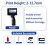 Portable Handheld Inkjet Printer  127254mm Date Barcode  QR Code Coding Machine 6