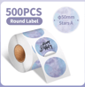 Waterproof Round Thermal Label Stickers  White Adhesive Label Paper For PM241 PM246S  D520 11