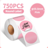 Waterproof Round Thermal Label Stickers  White Adhesive Label Paper For PM241 PM246S  D520 8