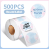 Waterproof Round Thermal Label Stickers  White Adhesive Label Paper For PM241 PM246S  D520 16