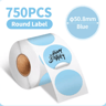 Waterproof Round Thermal Label Stickers  White Adhesive Label Paper For PM241 PM246S  D520 7