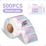 Waterproof Round Thermal Label Stickers  White Adhesive Label Paper For PM241 PM246S  D520 10