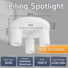 GU10 LED Ceiling Spotlight  Replaceable Bulb Track Light For Modern Home Lighting 2