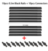 05M To 1M LED Track Rail Kit  Straight  LShaped Connectors For Ceiling Spotlights 7