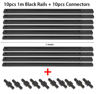 05M1M LED Track Rail Kit  Straight Connectors For Ceiling Spotlight Lighting 8