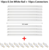 05M1M LED Track Rail Kit  Straight Connectors For Ceiling Spotlight Lighting 3
