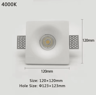 7W10W Recessed LED Ceiling Downlight  Round  Square Gypsum Spotlight 2
