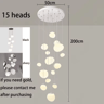 Modern Luxury Chandelier  Elegant Indoor Lighting For Staircases  Living Rooms 7