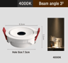 UltraThin Recessed LED Spotlight  3815 Narrow Beam Ceiling Light 6