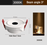 UltraThin Recessed LED Spotlight  3815 Narrow Beam Ceiling Light 1