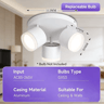 GX53 LED Ceiling Spotlight  220V Replaceable Bulb Lamp For Dining Room  Porch 7