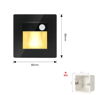 LED Motion Sensor Night Light  2W3W Recessed Stair Step Wall Lamp 3