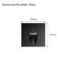 Recessed LED Stair Step Light  Aluminum Wall Sconce With Mounting Box 3