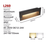 Waterproof Outdoor LED Stair Light  3W6W Wall Step Lamp For Balcony And Terrace 7
