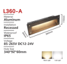 Waterproof Outdoor LED Stair Light  3W6W Wall Step Lamp For Balcony And Terrace 4