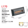 IP65 Waterproof Outdoor Wall Light  LED Stair Step Lamp For Porch And Balcony 1
