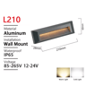 IP65 Waterproof Outdoor Wall Light  LED Stair Step Lamp For Porch And Balcony 2