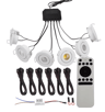 6PCS 3W COB LED Recessed Downlights  Dimmable Mini Spotlights With Remote 1