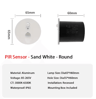 1W LED Motion Sensor Stair Light  Round Recessed Wall Night Lamp 11