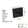 Round Recessed Outdoor Stair Light  Waterproof LED Wall Step Lamp 2