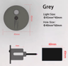IP65 LED Motion Sensor Stair Light  45mm Round Recessed Wall Lamp 12