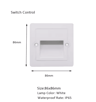LED Motion Sensor Stair Light  Recessed White Wall Lamp In Round Or Square Design 2