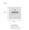 LED Motion Sensor Stair Light  Recessed White Wall Lamp In Round Or Square Design 1