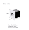 LED Motion Sensor Stair Light  Recessed White Wall Lamp In Round Or Square Design 12