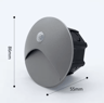 Waterproof LED Motion Sensor Step Light  Recessed Outdoor Wall Lamp With 60mm Box 2