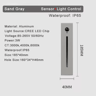3W Smart LED Motion Sensor Stair Light  Recessed Wall Night Lamp 2