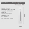 3W Smart LED Motion Sensor Stair Light  Recessed Wall Night Lamp 13