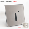 LED Radar Motion Sensor Stair Light  Recessed White Wall Night Lamp 3