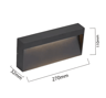 Waterproof Outdoor LED Wall Light  Surface Mounted Step Lamp For Garage And Entrance 8