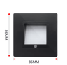 LED Radar Motion Sensor Stair Light  Recessed Wall Night Lamp For Bedroom 4
