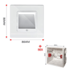 LED Radar Motion Sensor Stair Light  Recessed Wall Night Lamp For Bedroom 6