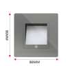 LED Radar Motion Sensor Stair Light  Recessed Wall Night Lamp For Bedroom 8