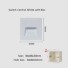 LED Motion Sensor Stair Light  Waterproof Recessed Step Lamp With Gradual Brightening 4