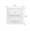 Recessed LED Stair Light  Motion Sensor Wall Lamp With Mounting Box 12