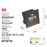 LED Motion Sensor Stair Light  Waterproof Recessed Outdoor Wall Lamp 9