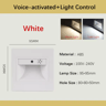 LED Motion Sensor Stair Light  Recessed VoiceActivated Wall Lamp 5