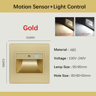LED Motion Sensor Stair Light  Recessed VoiceActivated Wall Lamp 7