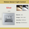 LED Motion Sensor Stair Light  Recessed VoiceActivated Wall Lamp 8
