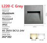 Waterproof Recessed Outdoor Wall Light  Square LED Sconce 12V220V 1