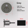 IP65 LED Motion Sensor Stair Light 45mm Round Recessed Wall Lamp 2