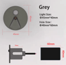 IP65 LED Motion Sensor Stair Light 45mm Round Recessed Wall Lamp 7
